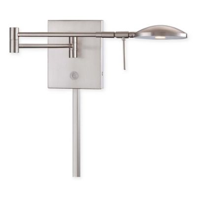 Buy George Kovacs LED Swing Arm Wall Lamp with Brushed Nickel Finish from Bed Bath & Beyond